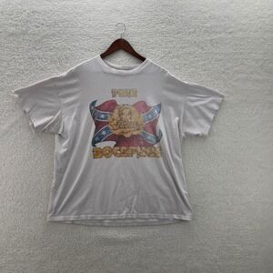 Vintage Hank Williams Jr Shirt Mens XXL White Tee Pure Bocephus USA Made Country